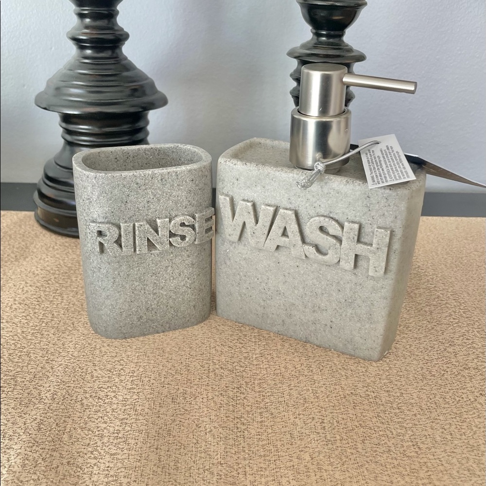 🆕Sandstone Bathroom Set-WASH/RINSE
